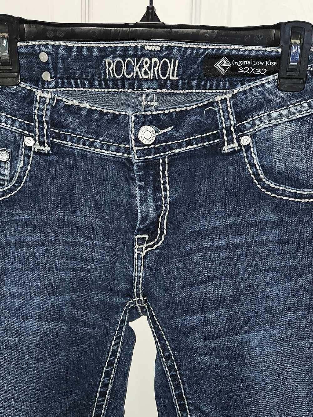 Rock & Roll Denim Jeans in Dark Blue